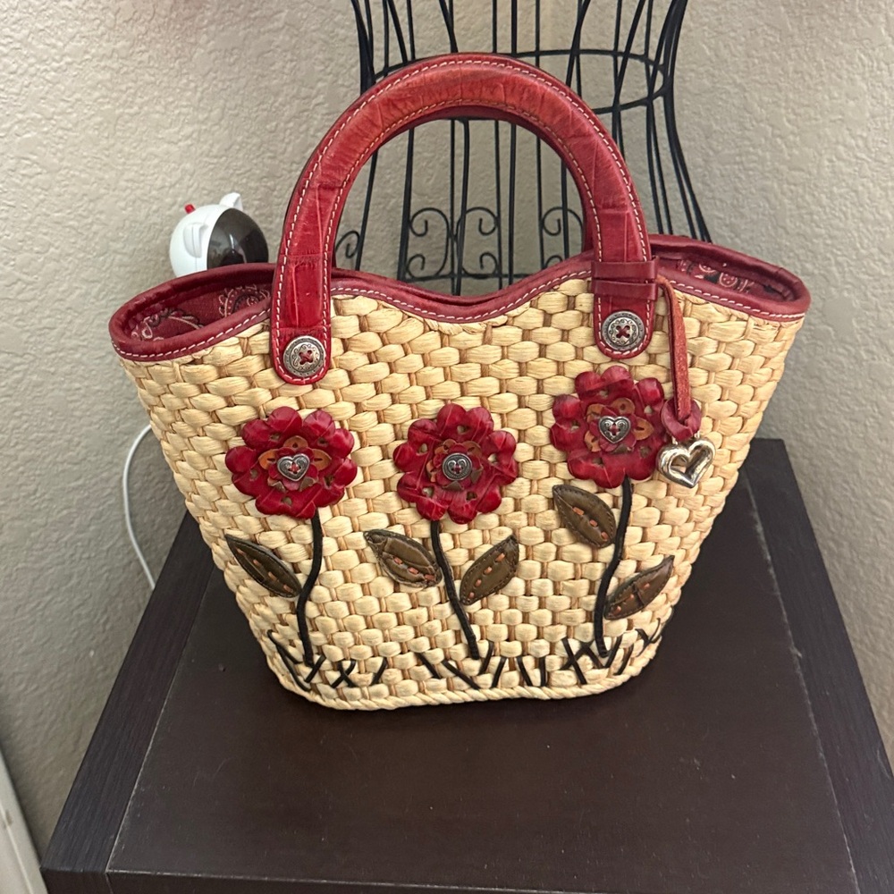 Brighton Red Paisley Tote